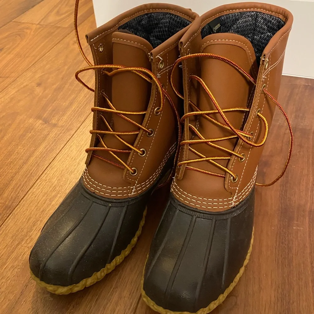 L.L. Bean Brown and Black Duck Boots